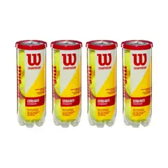WILSON - Pack de 4 Tarros De Pelotas De Tenis Champ Xd Tball (3 Ball)