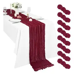 AZ AURAZEUS - Camino De Mesas Gasa Rectangular Mantel De Centro Tela 300 x 90 Cm Az