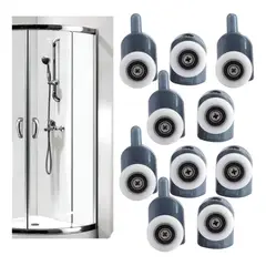 GENERICO - X10 Ruedas Para Puertas Baños Cabinas De Ducha Ruedas Duchas