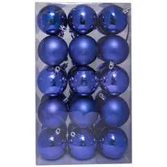 PROPLASTIC - Set de 30 esferas de 6 cms color azul