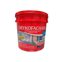 GENERICO - Pintura Impermeabilizante Acrílica Fachadas Y Muros - Drykofachada 18 L