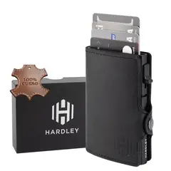 HARDLEY - Billetera Hombre De Cuero Tarjetero Bloqueo Rfid