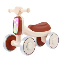 GLOWUP - Correpasillos Triciclo Infantil Bambi luces y sonidos café