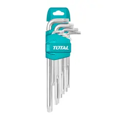 TOTAL TOOLS - Set llaves estrella T10-T50 largas 9pzas TOTAL