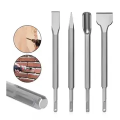 GENERICO - Set 4 Piezas Cincel Broca Rotomartillo