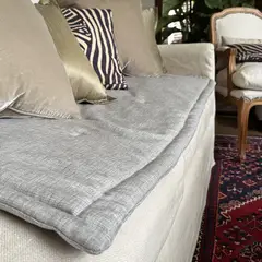 CASA CECILIA - Cobertor de Sofá Gris Claro 75x200