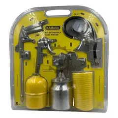 KAMASA - Set de Herramientas Neumaticas 5 Piezas