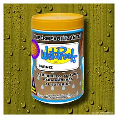 WETPROOF - BARNIZ MADERAS EXTERIOR IMPERMEABILIZANTE WET PROOF® OLIVA 1-4 GALON