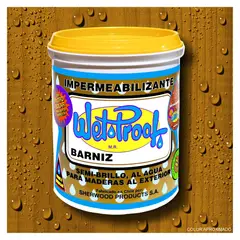 WETPROOF - BARNIZ PARA MADERA IMPERMEABILIZANTE WET PROOF® HABAN 1 GALON