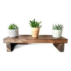 GENERICO - Soporte Para Macetas De Madera Rustico