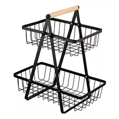 GENERICO - Frutero De Mesa Cesta Para Frutas Canasto Organizador Fruta