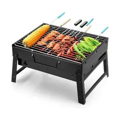 GENERICO - Parrilla Portatil a Carbon Plegable