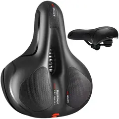 GENERICO - Sillin Bicicleta Antiprostático Cómodo Amplio Reflectante
