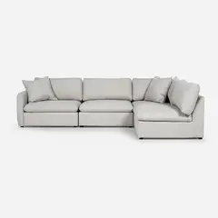 ROSEN - Sofá Seccional Zagreb Derecho Tela Beige