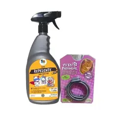 MASCOKITS - Kit Para Gatos Super Repelente Collar Antipulgas.