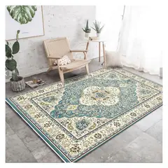 AUCKLAND OUTDOOR - Alfombra Living Grande 150X200 Cm. Turquaz Tapete Sala 3D