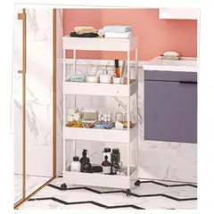 IRM - Estante Organizador de Baño 4 niveles Blanco
