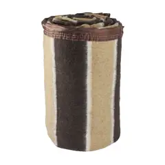 ANDES - FRAZADA LISTADA 15 PLAZA CAFÉ BEIGE