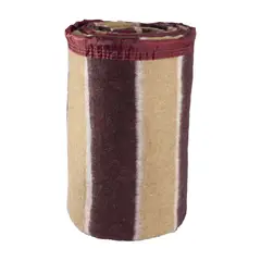 ANDES - FRAZADA LISTADA 2 PLAZA BURDEO BEIGE
