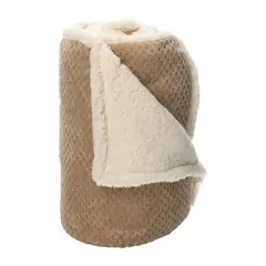 ANDES - FRAZADA CHIPORRO PANAL BEIGE 2 PLAZA