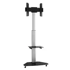 BRASFORMA - Pedestal Para Tv 37" a 70" 40kg Giro 180° Deluxe Aluminio