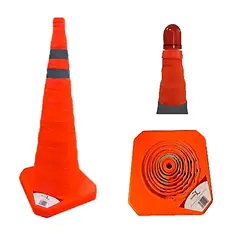 VORTEX - Conos retractiles de 70 cms con luz Roja