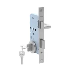 GENERICO - KIT Cerradura de embutir acc princ Llave ambo lado Acero inox Stärk Design