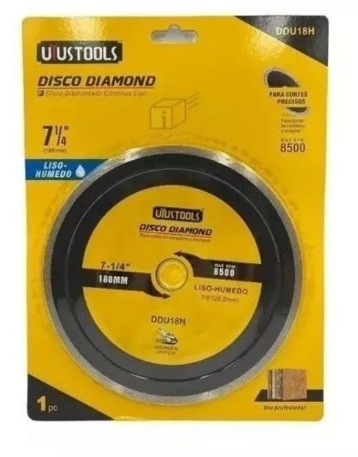Disco Diamantado 7 1/4 180mm Corte Liso Ceramica