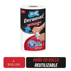 SCOTT - Paño Reutilizable Duramax 52 paños por 6 rollos