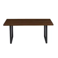 PANDALINO - Mesa Rectangular Ámbar Oscuro 160X90 - Estilo Industrial