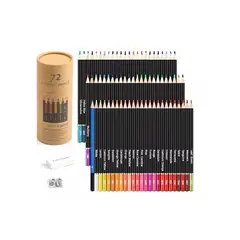 GENERICO - Set De Arte 72+3 Pzs Lápices De Color Profesional Dibujo