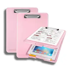 ATURE - 2u Portapapeles Papeleta Almacena Papele Tabla Clip Carta