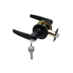 GENERICO - Cerradura tubular con manilla Oficina - Dormitorio Negro Stärk Design