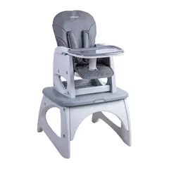 BEBESIT - Silla de Comer Escritorio Balancin Eat&Swing Gris