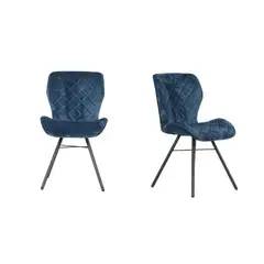 WHITE MARKET - Pack x 2 Sillas Filadelfia Azul