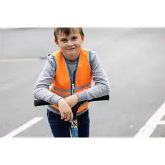 WOWOW - Chaleco Reflectante para Niños FUN (Naranjo) - M