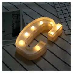 IRM - Letra Led C para fiestas cumpleaños decoracion a pilas