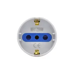 MACROTEL - Adaptador Schuko blanco - 2200w - Sello Sec