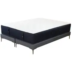 BLOCCARE - Cama Tradicional Super King + Colchon Premium / Patas De Metal 15 cm