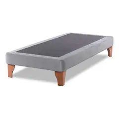 IMPORTCLICK - Base Cama Europea 1 Plaza 90x190 CM Gris Claro Lino - Gris Claro