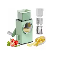 ANGELES DEL HOGAR - Picador Multifuncional De Verduras Manual Rebanador Verde