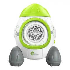 GENERICO - Maquina Soplador De Burbujas Forma De Cohete Infantil Niños Verde