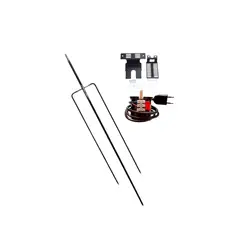 GENERICO - Motor spiedo 35 kg + tridente 1,2 mts largo + soportes