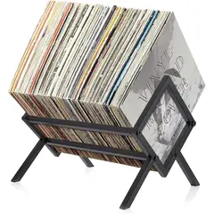KUANGYE - Estante Organizador De Almacenamiento De Discos De Vinilo Cd.