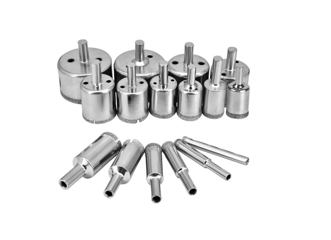 Brocas Copa Para Cerámicos Mármol Vidrio Piedra 16pcs Gris