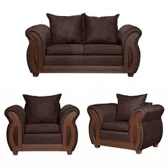 RUZAM MOBEL - JUEGO DE LIVING 2-1-1 ISIDORA CAFÉ