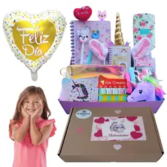 GENERICO - Set de regalo libreta A5 + accesorios papelería kawaii