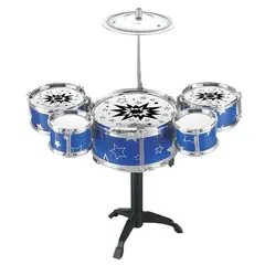 JAZZ DRUM - Mini Batería Musical de Juguete 7 Piezas Para Niños