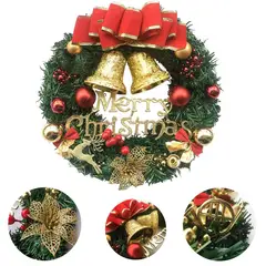 EVERSO - Corona De Navidad 30 cm Puerta Delantera Interior O Exterior