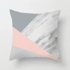 GENERICO - Funda Cojin Moderno Urbano Poliéster 45x45cm Mármol Rosado…